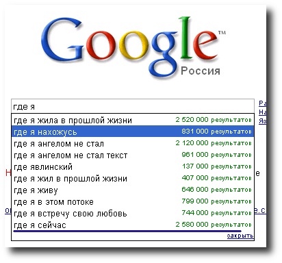 Самые необычные запросы к Гугл