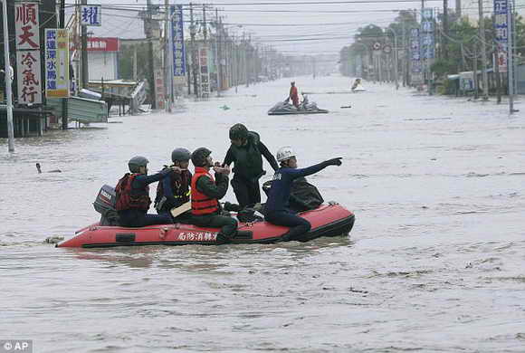 Сильнейшее наводнение в Тайване