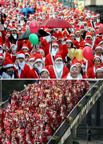 Самое большое собрание Санта Клаусов в мире