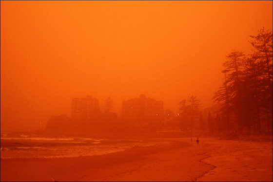 песчаная буря Австралия