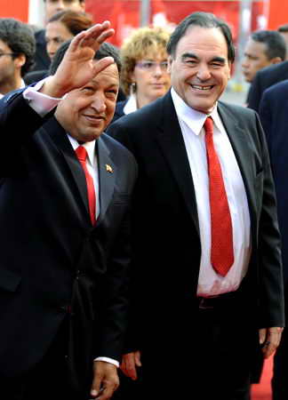 Уго Чавес и прославленный режиссер Оливер Стоун