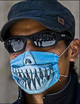 Прикольные маски от свиного гриппа