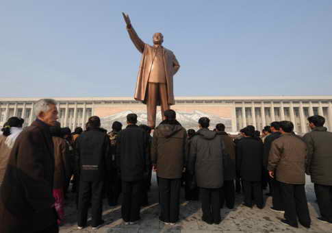 Памятник Мансудэ в Пхеньяне, Северная Корея