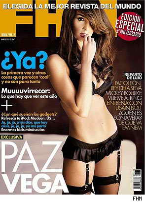 Актриса Паз Вега, испанский FHM, март 2009