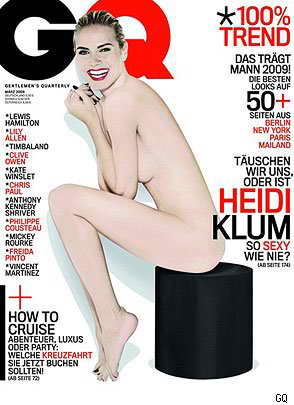 Хайди Клум, немецкий GQ, март 2009