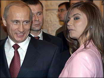 Владимир Путин и Алина Кабаева