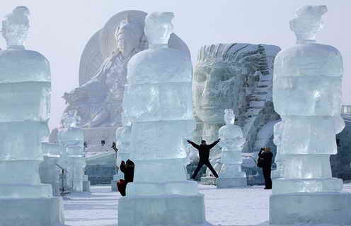 Ледяные скульптуры Харбинского фестиваля