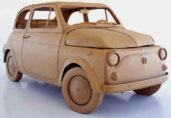 Старенький Fiat 500 в натуральную величину