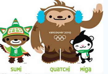Символы зимней Олимпиады 2010 в Ванкувере