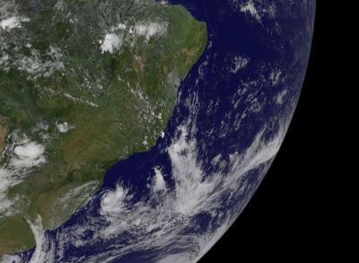 Снимок из космоса Южная Атлантика