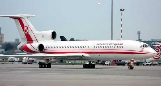 Самолет президента Польши ТУ-154