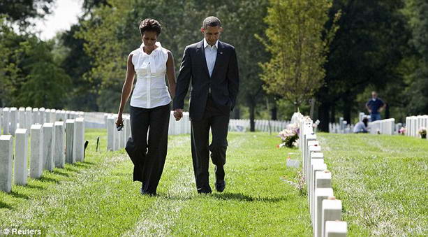 Барак Обама с женой