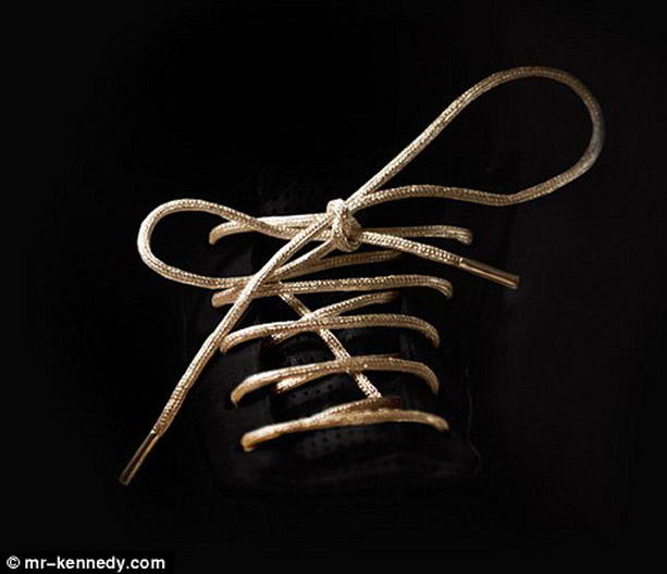 Самые дорогие в мире шнурки из золота