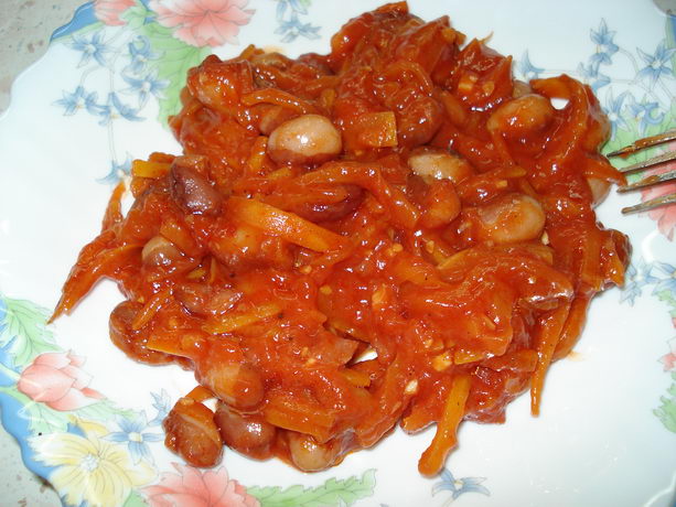 Рецепт фасоли в томатном соусе