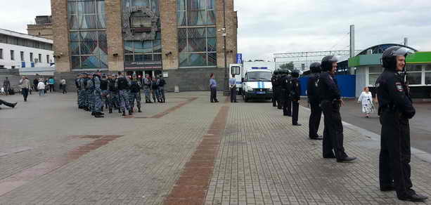 Полиция ожидает Навального на Ярославском вокзале