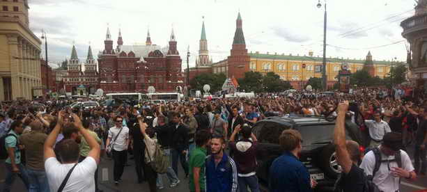 18 июля Москва стихийный митинг из-за приговора Навальному