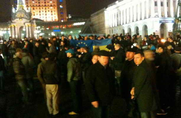 протест в Киеве 21 11 2014