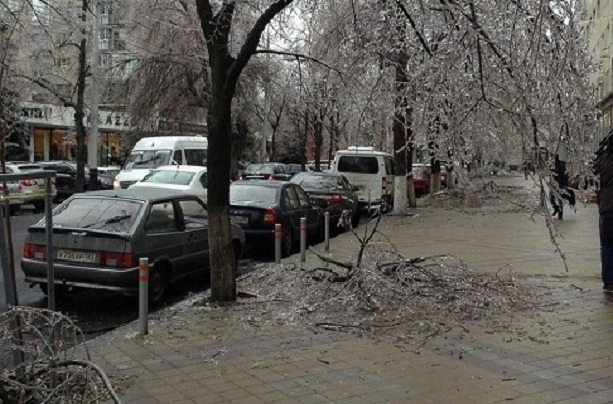 Краснодар ледяной дождь 2014. Фото