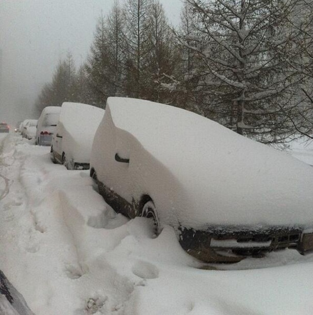 Снегопад в Челябинске