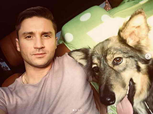 Сергей Лазарев взял собаку из приюта на выставке Подарок судьбы