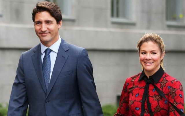 Премьер-министра Канады Джастин Трюдо и Софи его жена
